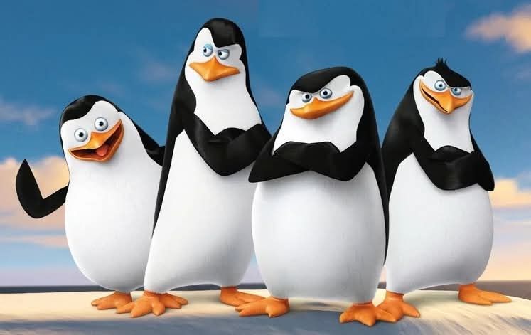 Penguins from the animated 2005 film Madagascar.