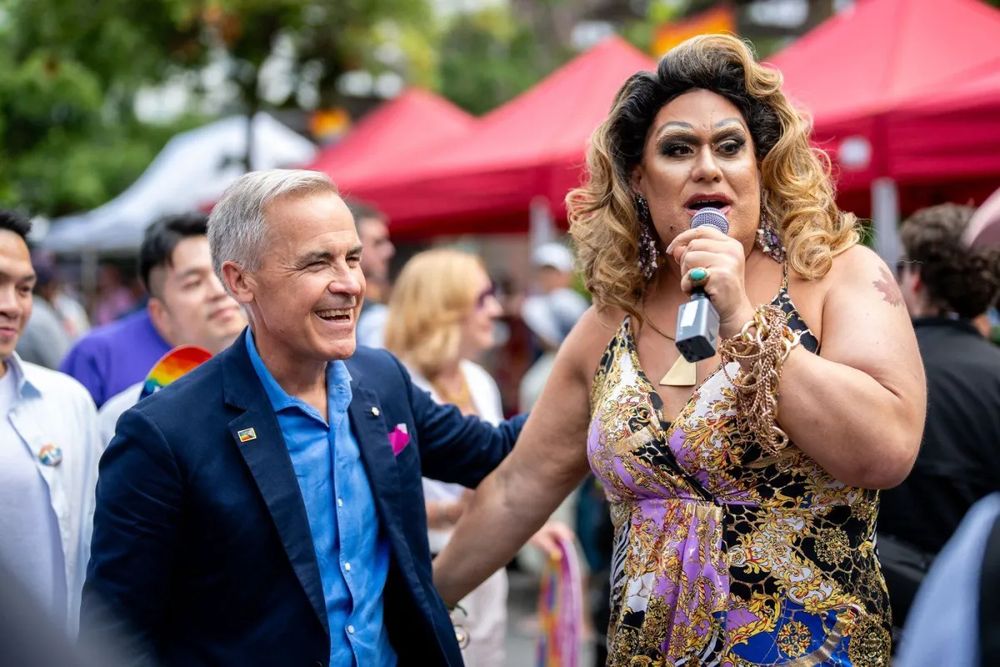 Mark Carney at Vancouver Pride. 