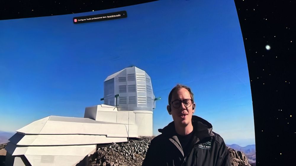 alexandre boucaud devant l'observatoire Rubin en direct du chili