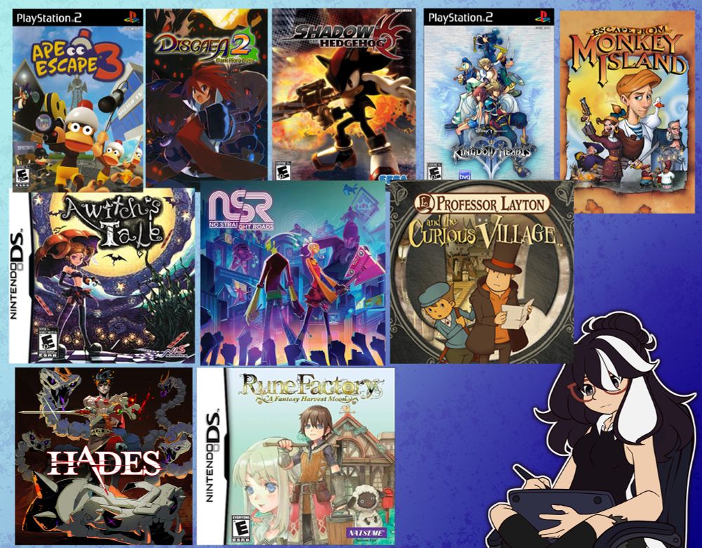 Dio and some of her favorite games