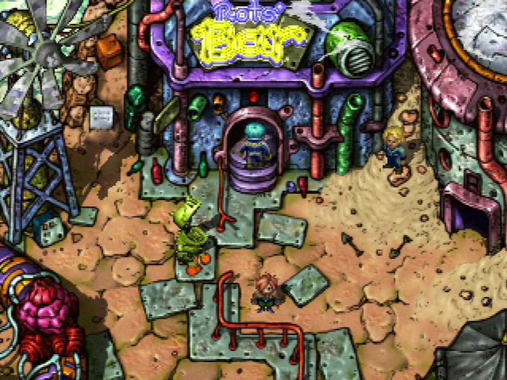 An example of the crusty yet colorful buildings you'll encounter