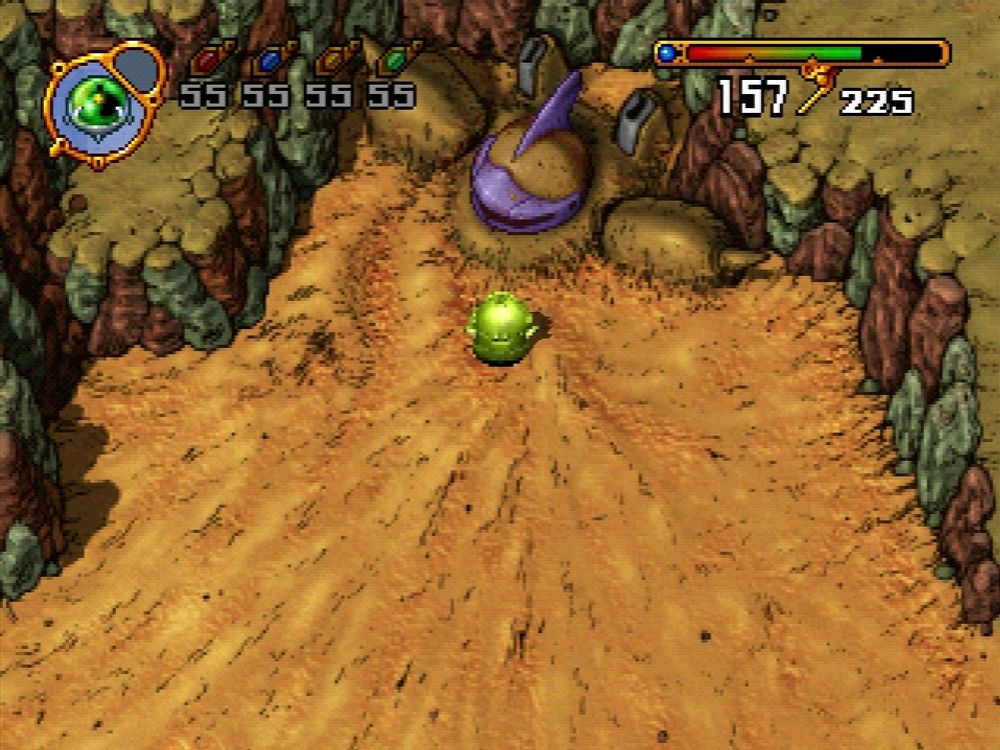 A mysterious, buried giant robot