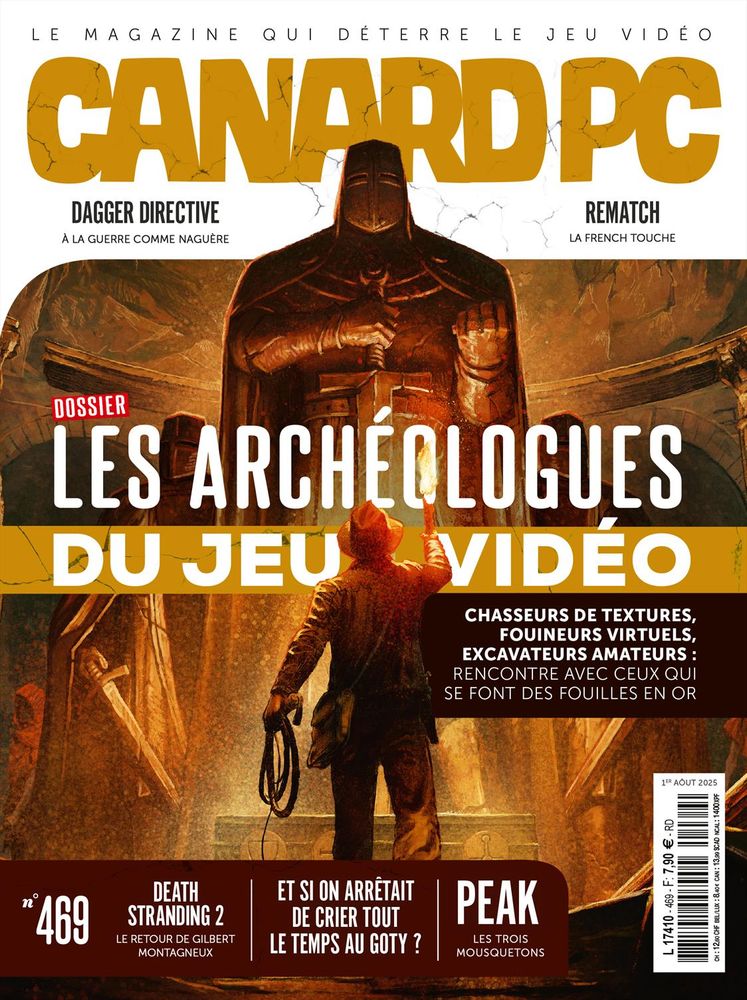 La couv de Canard PC. 
Les archéologues du jeu vidéo
Chasseurs de textures, fouineurs virtuels, excavateurs amateurs : rencontre avec ceux qui se font des fouilles en or.