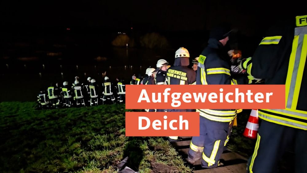 Hochwasser in NRW: Pegelstände steigen, mehrere Deiche gefährdet