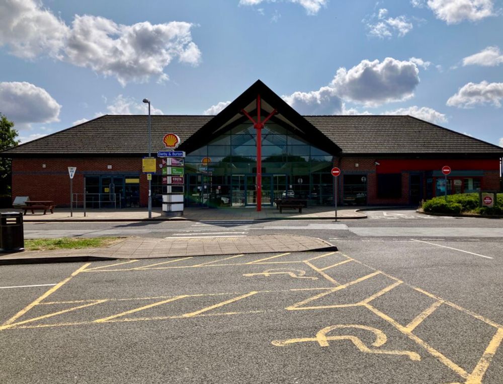 Derby and Burton - motorway services