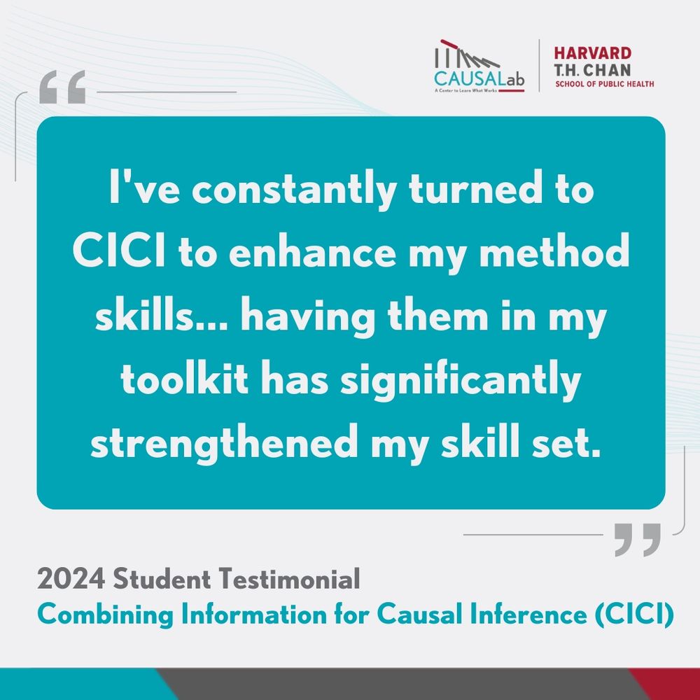 CICI student testimonial: "I've constantly turned to CICI to enhance my method skills... having them in my toolkit has significantly strengthened my skill set."
