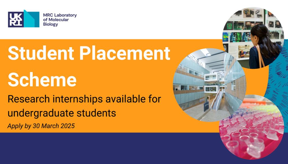 Student Placement Scheme
Research internships available for undergraduate students
Apply by 30 March 2025