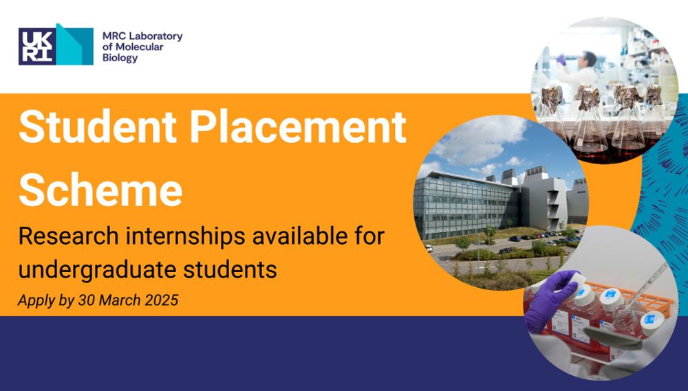 Student Placement Scheme
Research internships available for undergraduate students
Apply by 30 March 2025