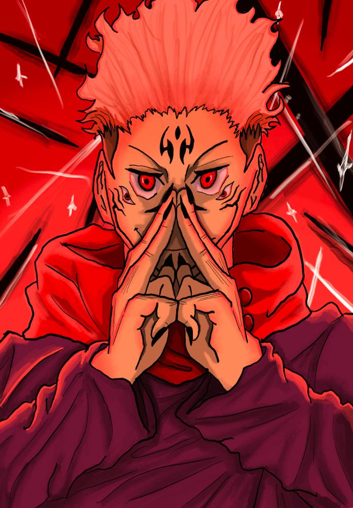 Sukuna using his Domain in Shibuya :)