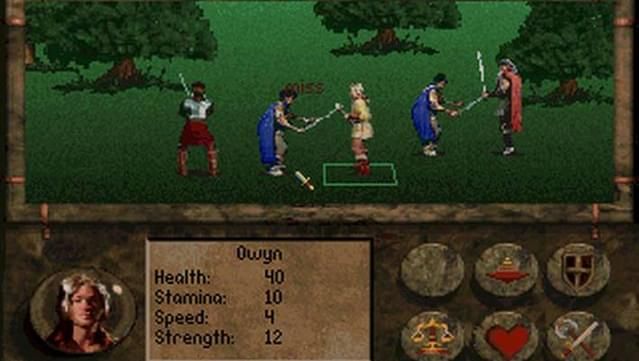 Image from combat mode of an 30-years-old RPG game that I love.