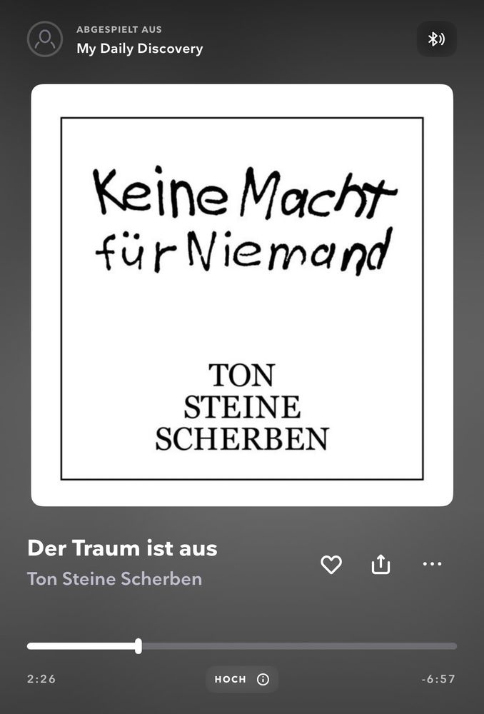 Der Traum ist aus von Ton Steine Scherben auf dem Album Keine Macht für Niemand 