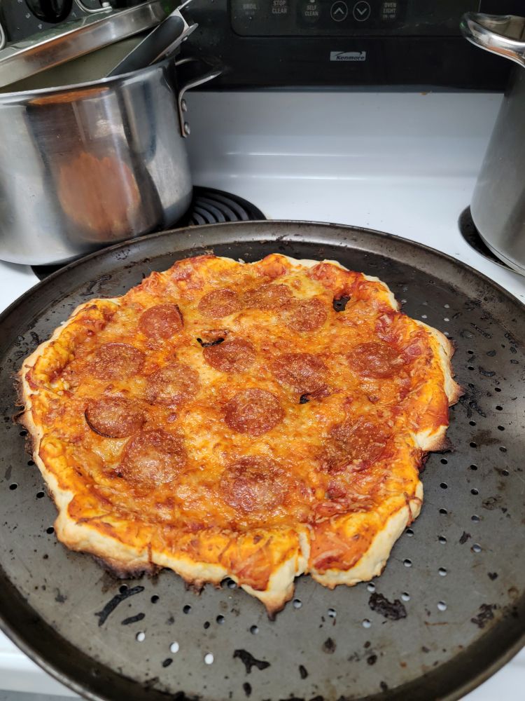 smaller homemade pizza