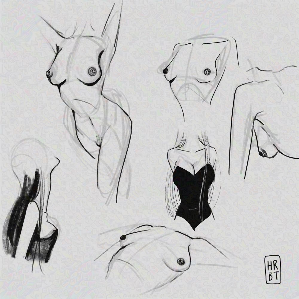 NSFW digital sketches