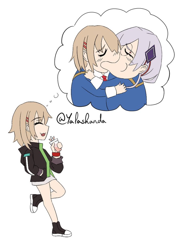 Ruka thinking about her and Yuki kissing