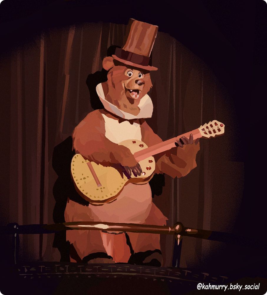 Painting of Henry from country bears jamboree