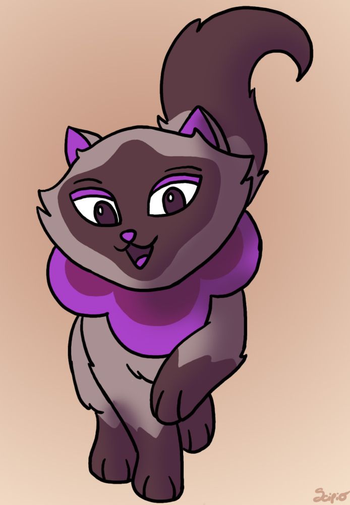 Sagwa Miao from Sagwa the Chinese Siamese Cat walking towards the screen