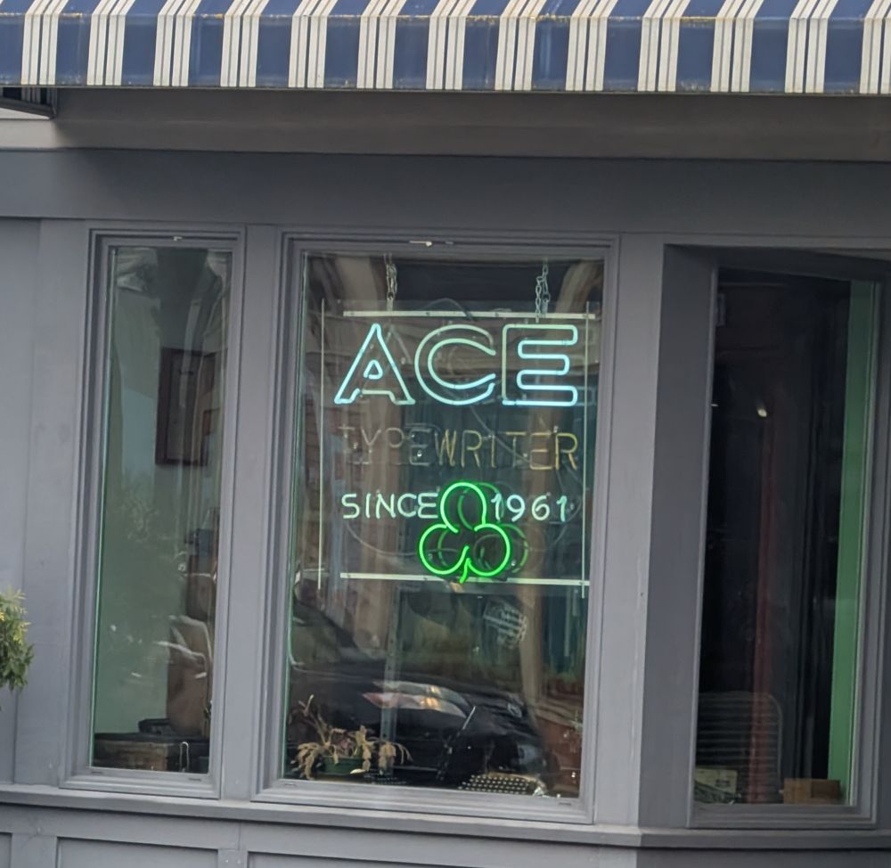 Portland's Ace Typewriter shop. Since 1961.