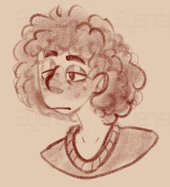 A digital sketch of Dylan Merchant from Hypnospace Outlaw. He looks tired.