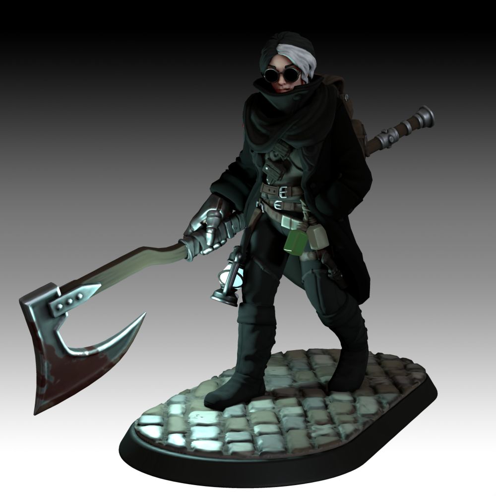 Messing around in Heroforge and created a Bloodborne inspired model.

Also gave me an excuse to try out Kitbashing and I'm slowly getting the hang of it