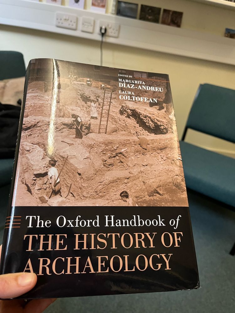Photo of hardback book cover for OUP history of archaeology volume 
