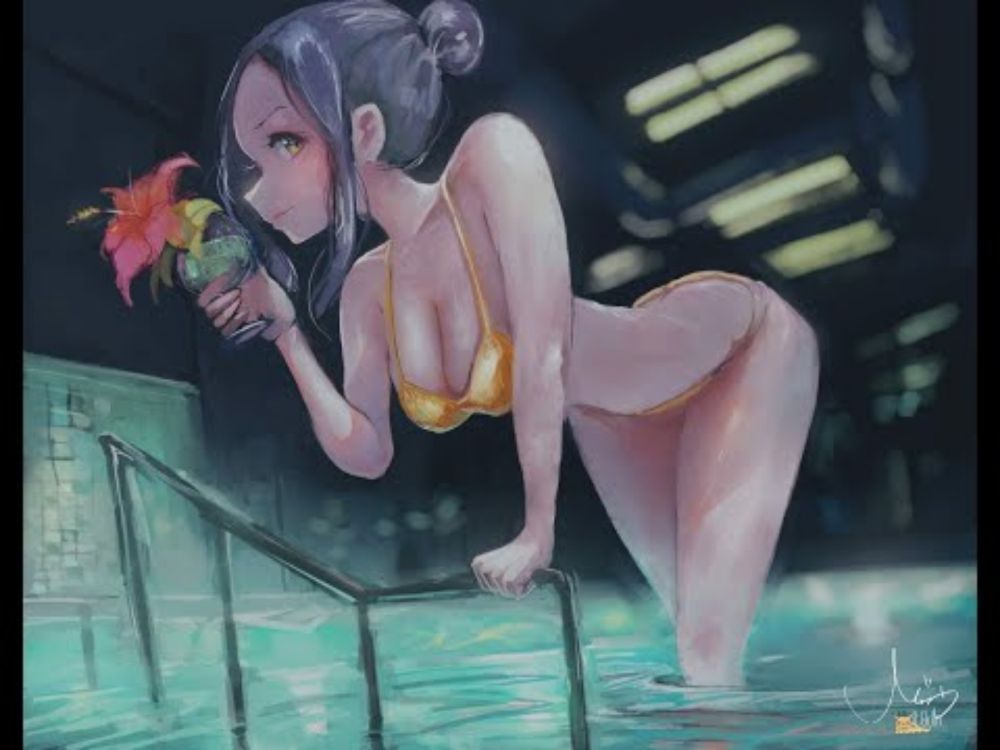 【タイムラプス】水着【イラスト】