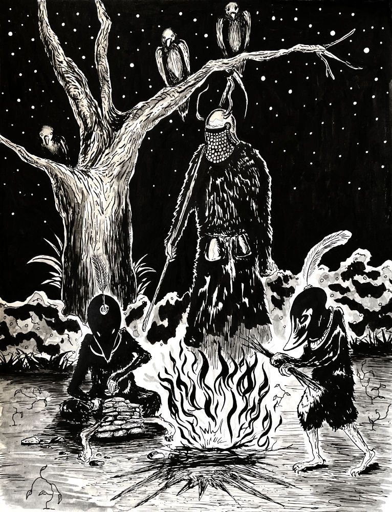 B&W drawing