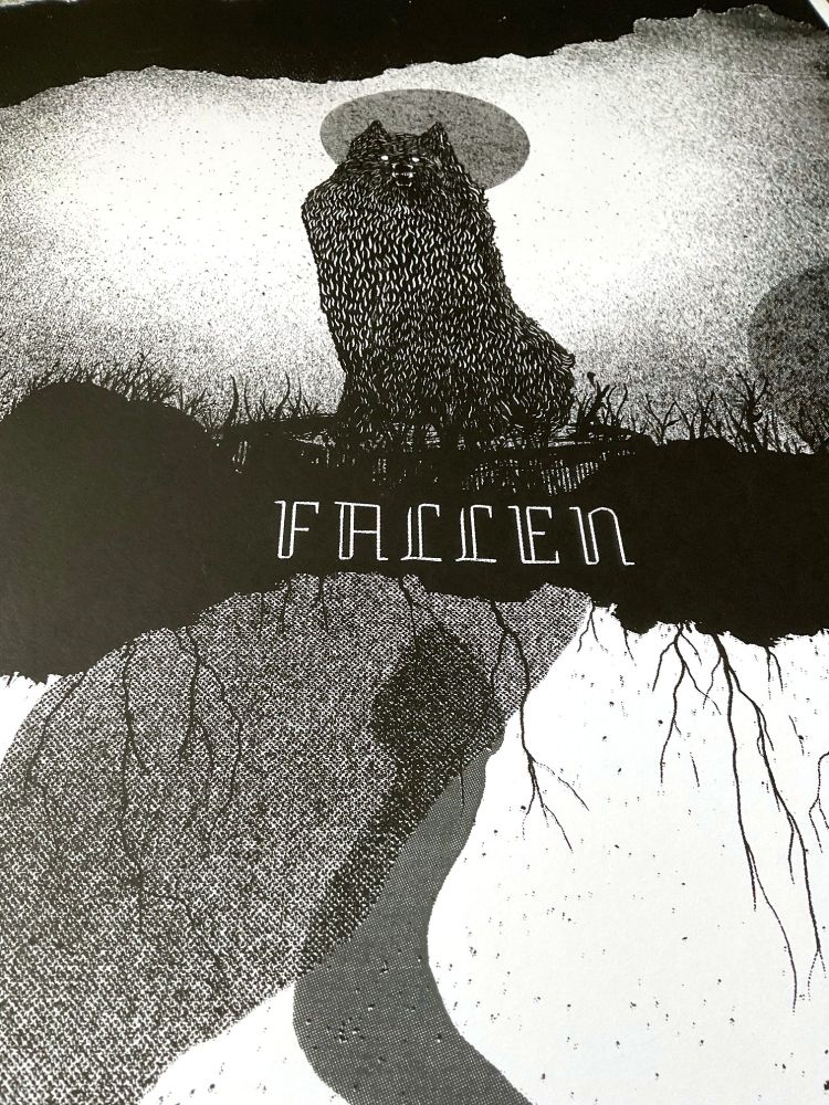 screen printed poster