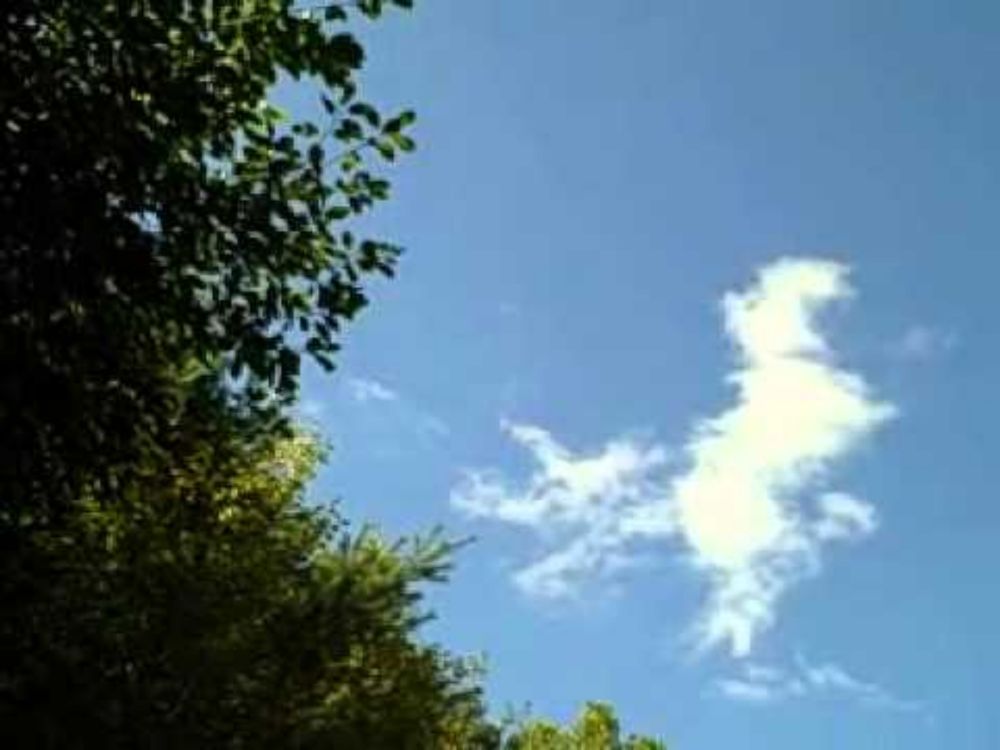 By Psychokinesis a Psychic turns a Cloud into a Square Cloud in Sept. 2010