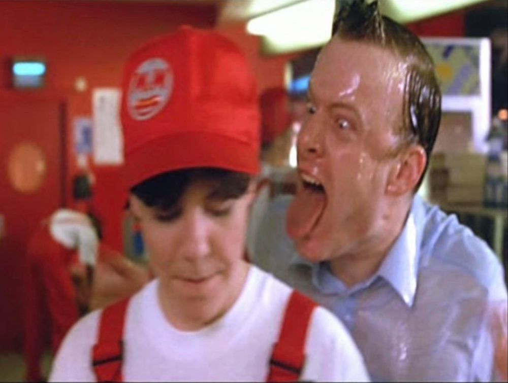 Creepy fast food dude from human traffic being creepy 