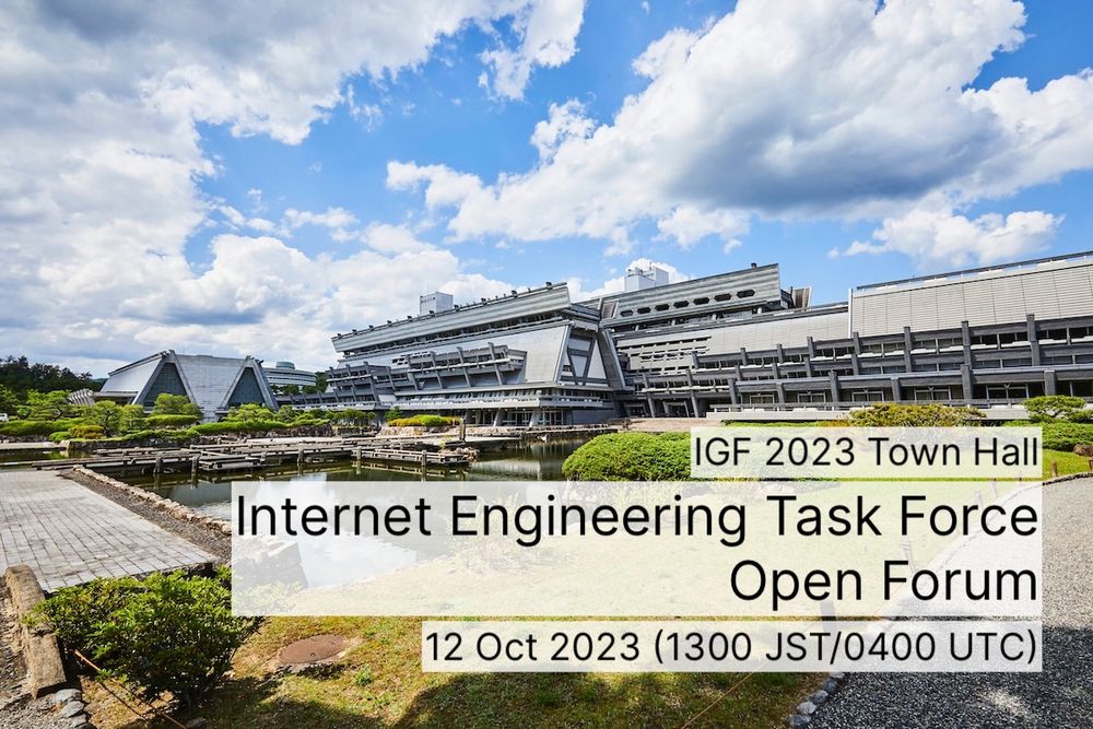 IETF session at IGF 2023 in Kyoto Japan