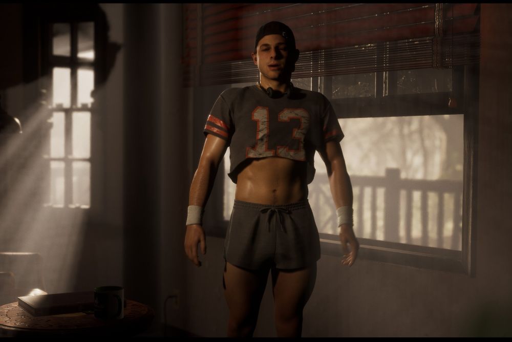 Jacob from the Quarry wearing a slutty crop top and shorts