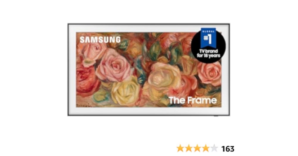 Amazon.com: SAMSUNG 85-Inch Class QLED 4K LS03D The Frame Series Quantum HDR Smart TV w/Dolby Atmos, Art Mode, Anti-Reflection, Customizable Frame, Slim Fit Wall Mount with Alexa Built-in (QN85LS03D, ...