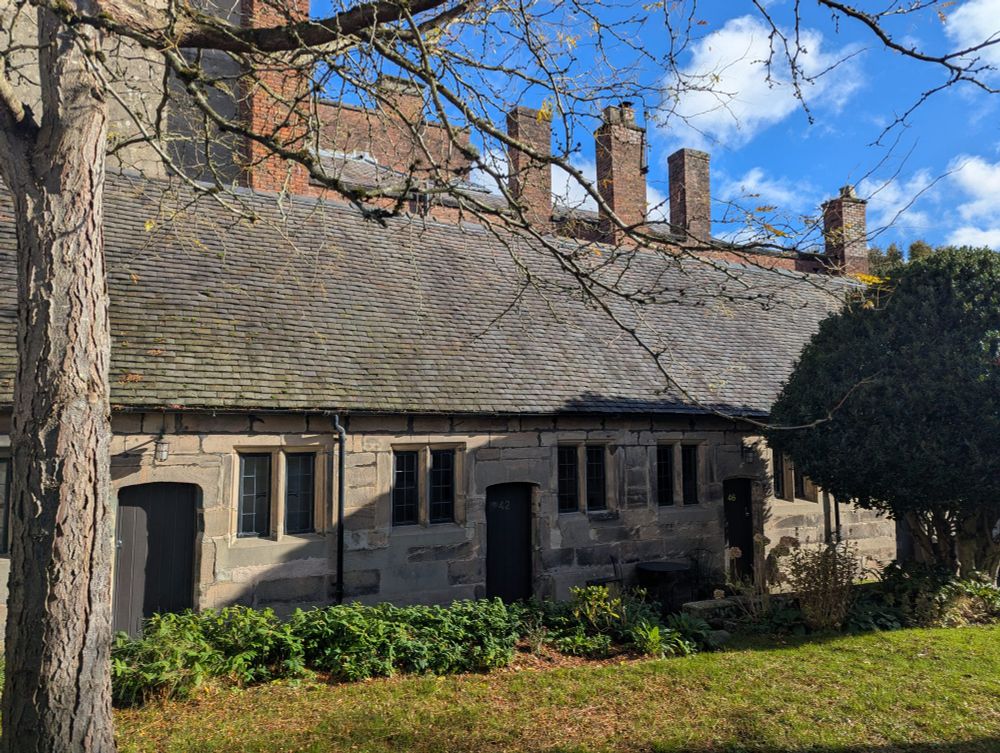 Exterior view of almshouse terrace