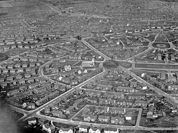 Aerial view of the Manor Estate
