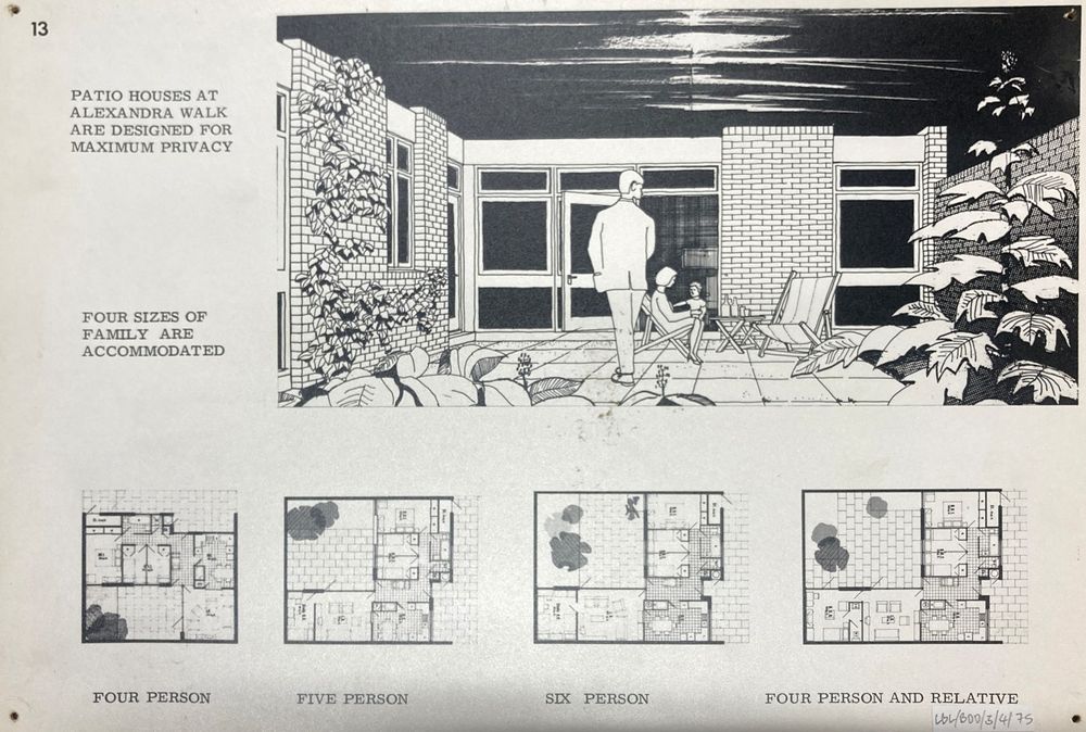 Patio house architect's drawing