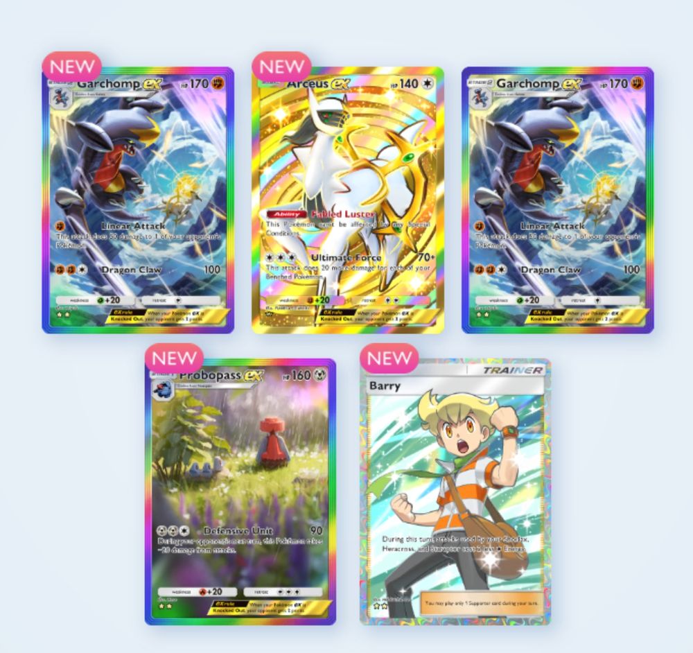 A godly pull from a Pokémon TCG Pocket booster pack