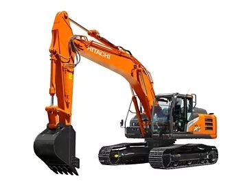 Hitachi digger. In orange 