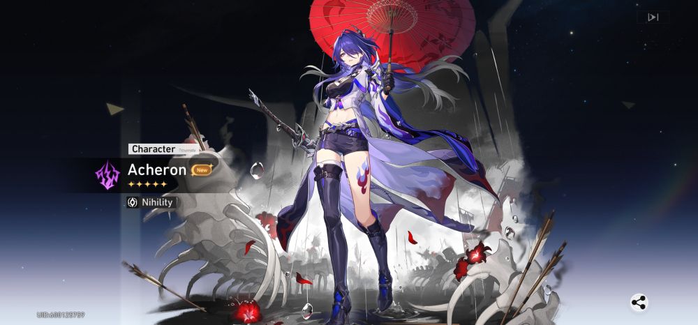 5 star character unlock in the gacha game Honkey Space Train