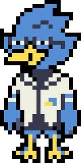 Sprite do berdly, de deltarune 