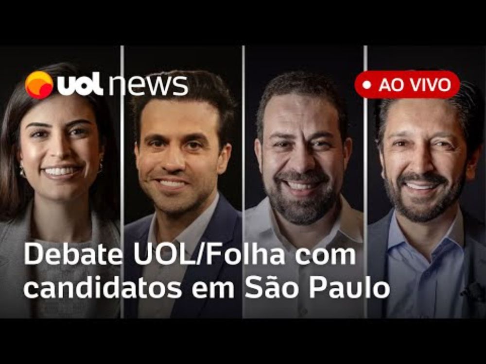 Debate UOL/Folha ao vivo com candidatos à Prefeitura de São Paulo: assista completo | UOL News