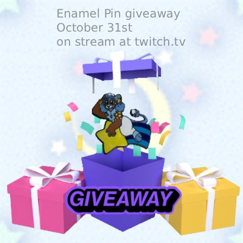 enamel pin give away