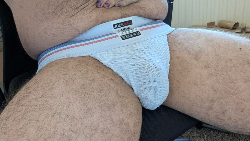 A fresh white classic sports jock