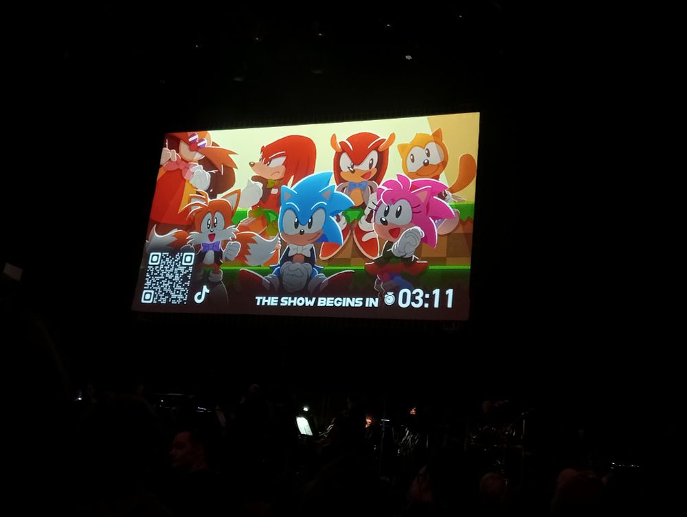 Pre-amble countdown screen for Sonic Symphony