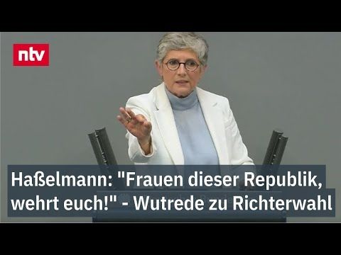 Haßelmann: "Frauen dieser Republik, wehrt euch!" - Wutrede zu Richterwahl-"Desaster"
