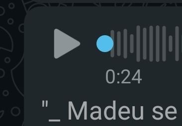 Print da ferramenta de descrição de áudio. o texto da imagem é "_ Madeu se ....