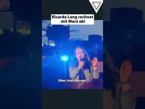 Ricarda Lang rechnet mit Merz ab!