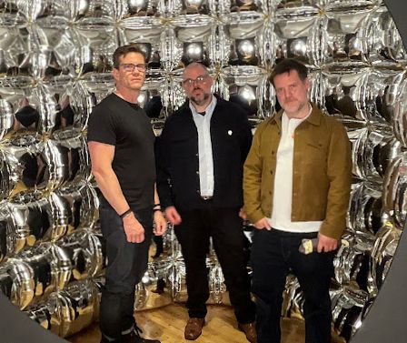 Nathan Fox, Ben Marra, and Lee Rosen looking like an old punk band that sneers at young whippersnappers