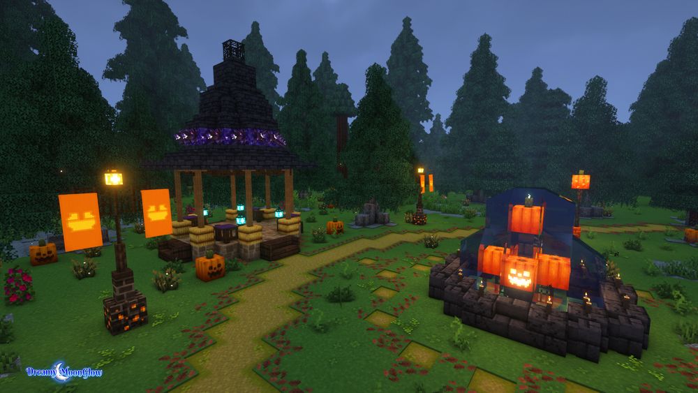 Spooky Halloween builds in Minecraft by DreamyMoonGlow 