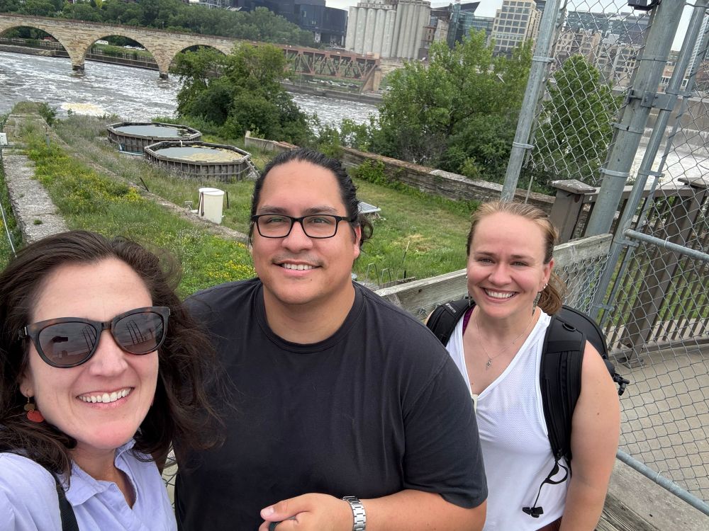 Me, Roger Faust, Emily Fairfax, channel that will be flooded behind us & current algae oxygen production experiment by another lab.