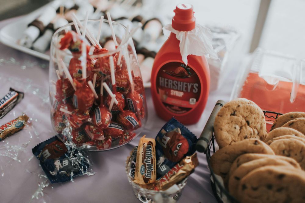 Variety of Hershey's chocolates